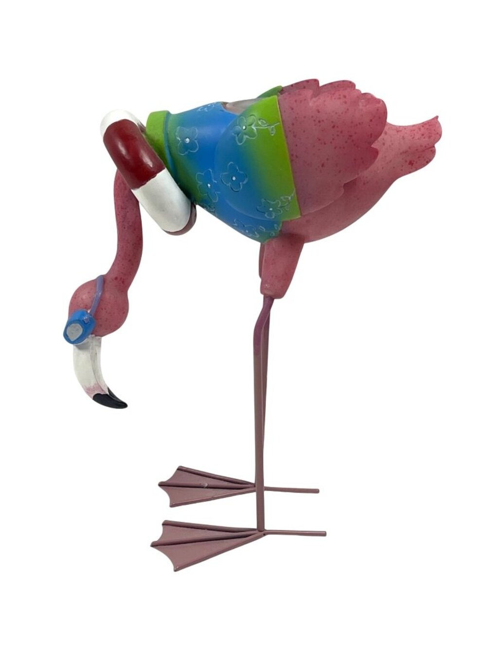 Vintage Lot Tropical Flamingo Family Set Anthropomorphic Tea Light Candle Holder - Picture 2 of 15